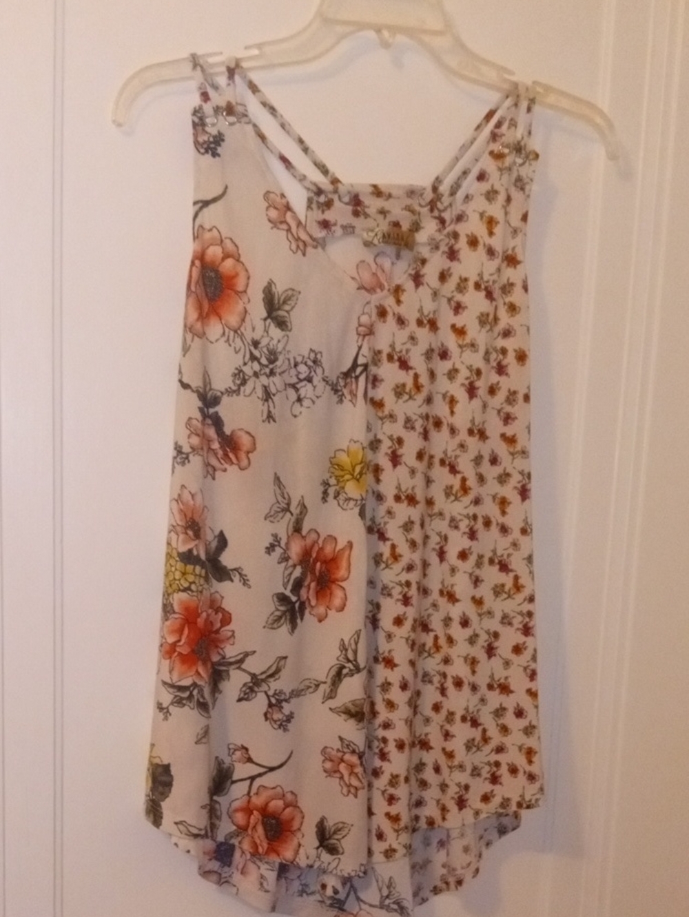 Floral Print Sleeveless top XL LAVISH